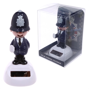Solcelle figur Engelsk Bobby politi betjent højde 11cm - Se flere Solcelle figurer og Spejle